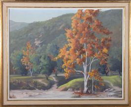 O. Chivers - 20th Century Oil, Autumnal Tree