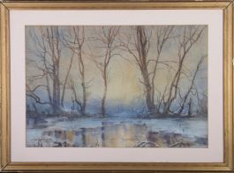 H. Montgomerie - Early 20th Century Watercolour, The Frozen Creek