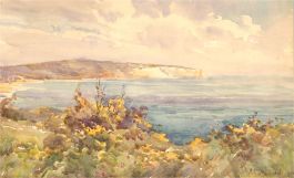 Jane Charlotte Halford (1868-1940) - 1930 Watercolour, Coastal View