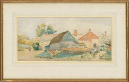 Will Anderson (fl.1880-1895) - Late 19th Century Watercolour, English Farmstead