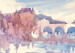 Michael Cadman RI ARCA (1920-2012) - Mid 20th Century Watercolour, The Bridge