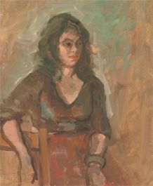 Mid 20th Century Oil - Young Woman