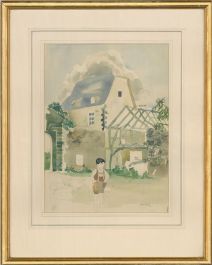 W.F - Monogrammed Mid 20th Century Watercolour, Oberpleis