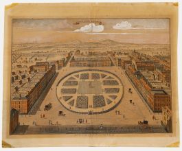 1754 Engraving - Grosvenor Square