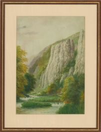 Hammersley  - 1915 Watercolour, Jissington Spires, Dovedale