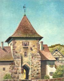 R. Kenyon - 1990 Oil, Continental Town Gate