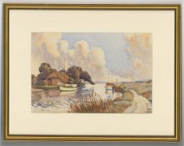 W. S - 1944 Watercolour, Ripples On The River