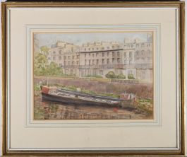 Mid 20th Century Watercolour - The Longboat