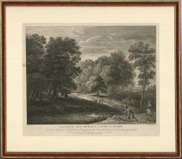 Thomas Major after David Teniers - Framed Engraving, La Chasse Aux Oiseaux
