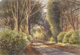 David William Burley (1901-1990) - 20th Century Watercolour, Woodland Walk