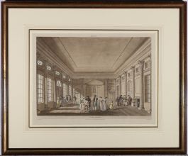 John Hill after John Claude Nattes - Early 19th Century Aquatint, Pump Room