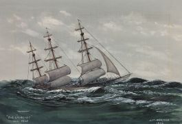 Nat Gordon  - 1973 Watercolour, Sir Lancelot