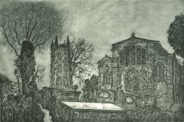 Peter Curran (1948-2006) - Contemporary Etching, Berkeley Church