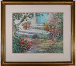 Jackie Simmonds - 20th Century Pastel, Blue Door