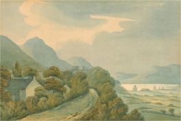 Attrib. Charles William Day (fl.1815-1854) - Watercolour, Bassenthwaite Lake