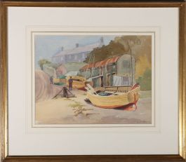 Sydney W. Starling (1889-1984) - c.1935 Watercolour, Beach Scene, Devon