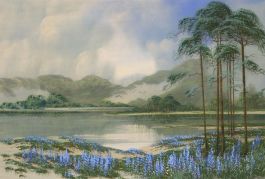 Mid 20th Century Gouache - Spring Lake