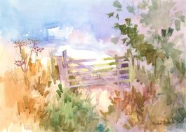 Michael Cadman RI ARCA (1920-2012) - Signed 2005 Watercolour, Woodland Gate