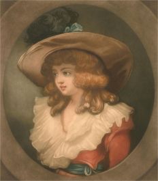1911 Mezzotint - Elegant Lady