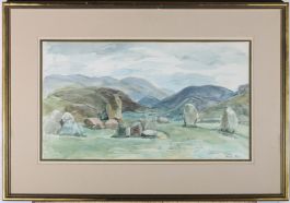 Meriel Tower(1911-1997) - 20th Century Watercolour, Castlerigg Stone Circle