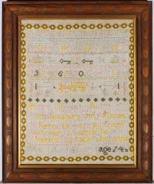 Mary Jane Bound - Framed Late 19th Century Embroidery, Home Sweet Home