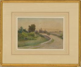Thomas Nicholson Tyndale (1860-1930) - Watercolour, Country Road