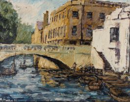 J. A. Mackay - 1971 Oil, Town Bridge
