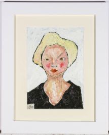 Ben Carrivick - Contemporary Oil, Blonde on White