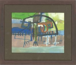 Newlyn School - 20th Century Gouache, Nautical Shapes
