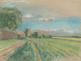 Mid 20th Century Pastel - Curving Road