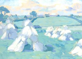 Attrib. Mary Clare Sherwood (1868-1943) - 1935 Gouache, Summer Hay