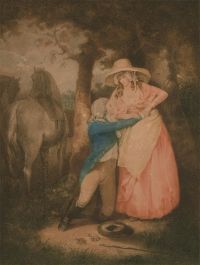 Edward Stodart (1841-1914) - Late 19th Century Mezzotint, The Secret Rendezvous
