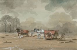 Martison - Framed Contemporary Oil, Along the River Bank