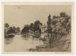 John Fullwood RBA (1854-1931) - Early 20th Century Etching, Halliford Bend
