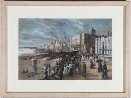 John Cundy - Framed Mid 20th Century Pastel, The British Seaside