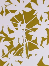 Pamela J. Salter - Contemporary Silkscreen, Rubber Plant Silhouette