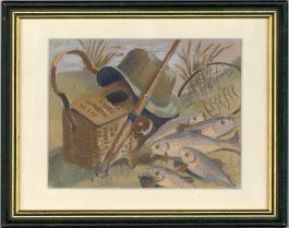 L.H. Barnard - 20th Century Watercolour, Gone Fishing