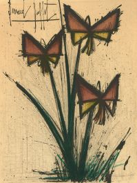 Bernard Buffet - Signed Mid 20th Century Lithograph, Pensees