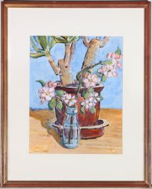 Vivienne Adams - Contemporary Acrylic, Blossom And Yukka
