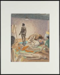 Guy Colwell (b.1945) - 20th Century Watercolour, The Life Drawing Class