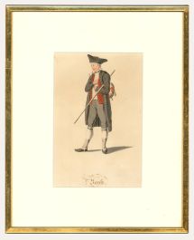 Style of David Alois Schmid (1791-1861) - Watercolour, Man from Basel