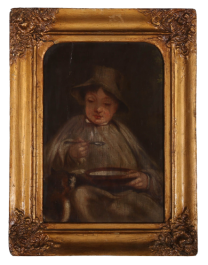 Continental School Early 19th Century Oil - Thirsty Work