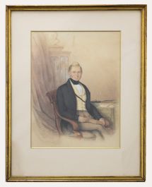 19th Century Watercolour - The Letter Writer