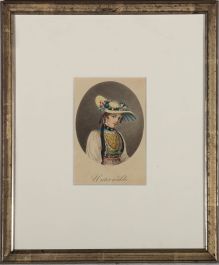 Early 19th Century Watercolour - Woman from Unterwalden