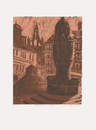 James Williamson Bell (1938-2010) - Silkscreen, Bigg Market, Newcastle