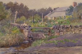 Early 20th Century Watercolour - Buxton Cottage