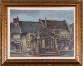 Henry Seymour - Framed 1964 Oil, The Antique Shop Window