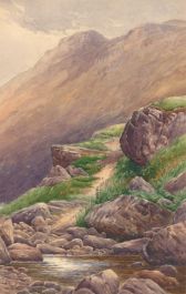 Early 20th Century Watercolour - The Mountain Walk
