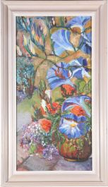 O. L. Millar - Framed 20th Century Oil, Morning Glory
