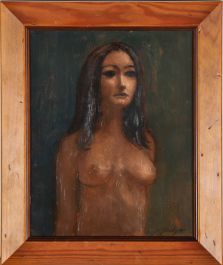 John Foulger (1943-2007) - Framed 1979 Acrylic, Nude Study